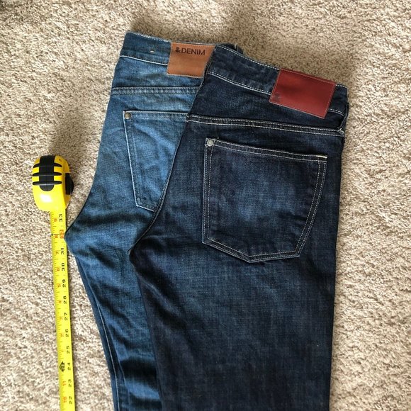 Lot of 2 H&M Men's bootcut jeans 32x32 34x32 - Picture 1 of 6